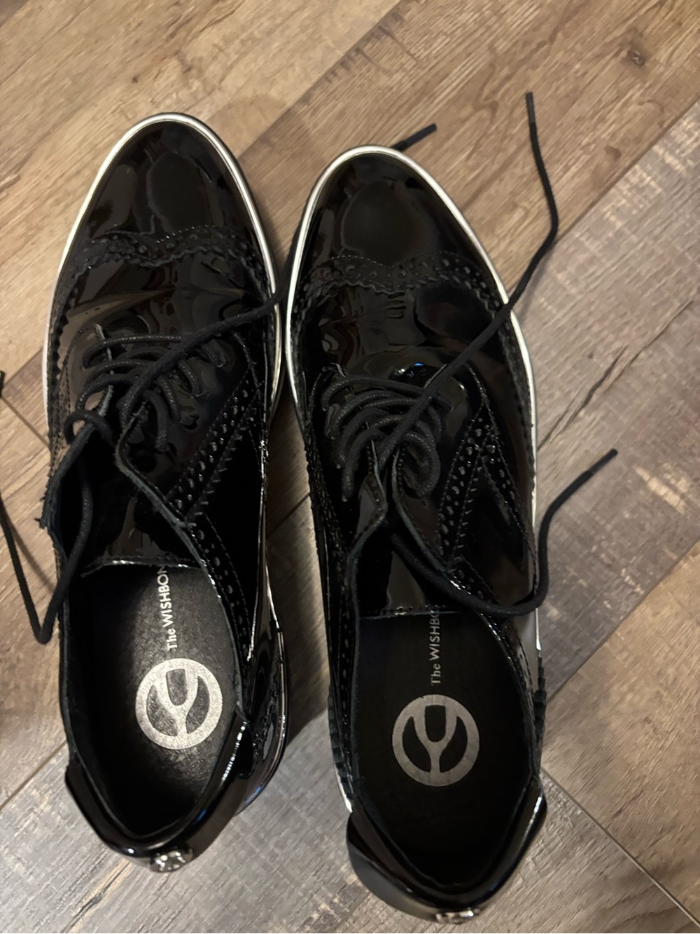 The Wishbone Black Oxford Loafers